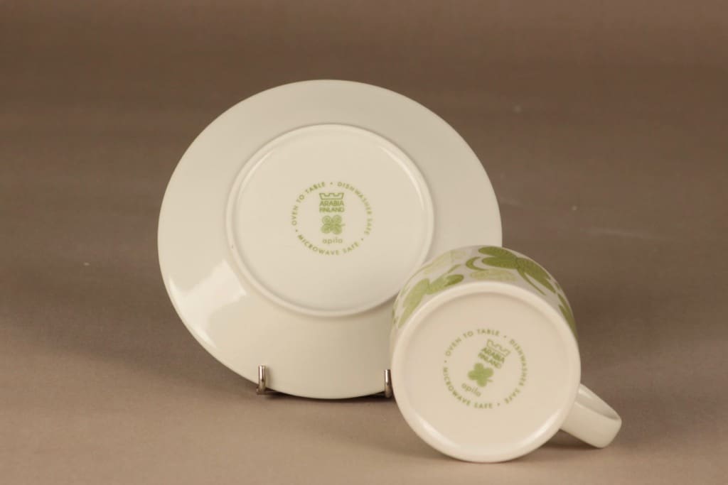 Arabia Apila teekuppi, vihreä, suunnittelija Birger Kaipiainen, kuva 3