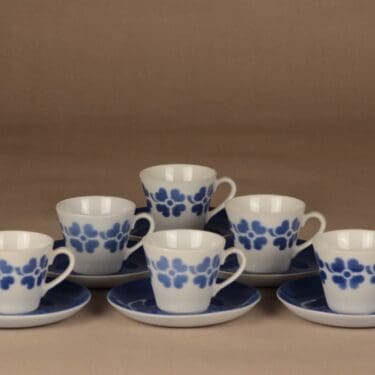 Arabia OT2 kahvikuppi, puhalluskoriste, 6 kpl, suunnittelija , puhalluskoriste