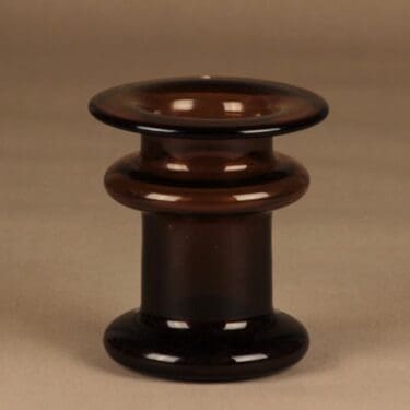 Iittala Novitas maljakko, ruskea, suunnittelija Timo Sarpaneva,