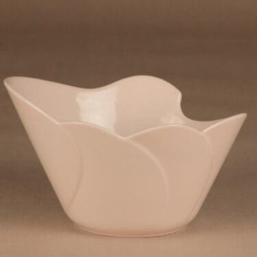 Arabia Tuuli kulho, vaaleanpunainen, suunnittelija Heljä Liukko-Sundström,