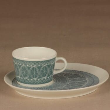 Arabia Susan aamiaissetti, vihreä, suunnittelija Gunvor Olin-Grönqvist, serikuva