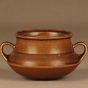 Arabia Ruska maljakko, ruskea, suunnittelija Ulla Procope,