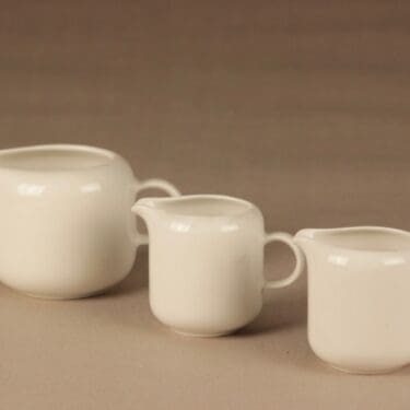 Arabia KS Arctica kermakko, valkoinen, 3 kpl, suunnittelija Inkeri Leivo,