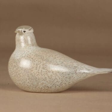 Nuutajärvi lintu , tilaustyö, suunnittelija Oiva Toikka, tilaustyö, signeerattu, yrityslintu