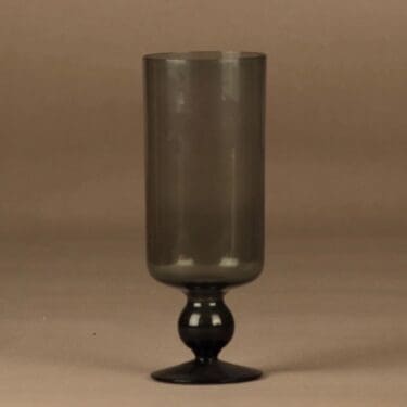 Nuutajärvi 3407 maljakko, harmaa, suunnittelija Oiva Toikka,