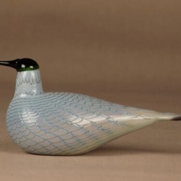 Nuutajärvi lintu , prototyyppi, suunnittelija Oiva Toikka, prototyyppi, signeerattu