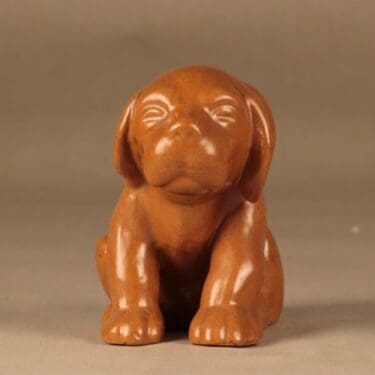 Kupittaan savi figuuri, Koira, suunnittelija Valentina Modig, Koira