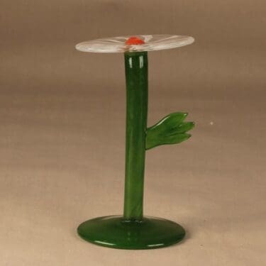 Nuutajärvi Pro Arte veistos Poppy, signeerattu, suunnittelija Kerttu Nurminen, signeerattu, signeerattu