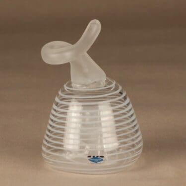 Nuutajärvi lasiveistos, Pilvipomelo, suunnittelija Oiva Toikka, Pilvipomelo, signeerattu, numeroitu