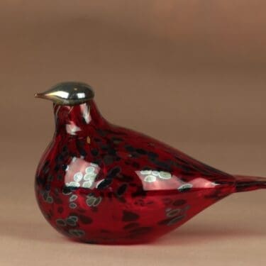 Nuutajärvi lintu Rubiinilintu suunnittelija Oiva Toikka