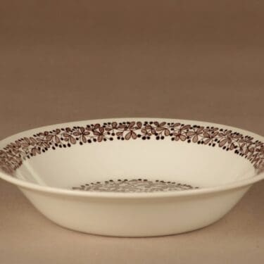 Arabia Marjanen lautanen, syvä, suunnittelija Raija Uosikkinen, syvä