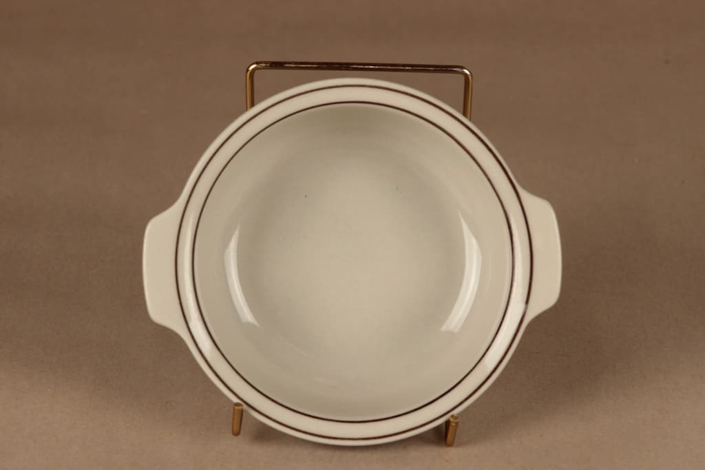 Arabia Fennica aamiaiskulho, korvallinen, suunnittelija Richard Lindh, korvallinen, raitakoriste kuva 3