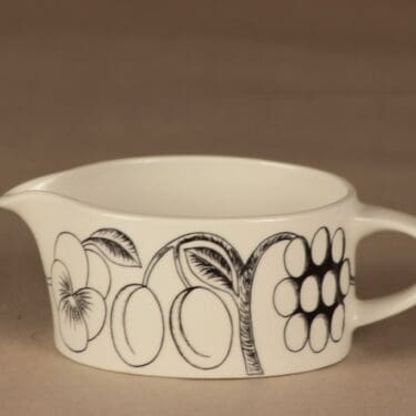 Arabia Paratiisi kastikekaadin, mustavalkoinen, suunnittelija Birger Kaipiainen,