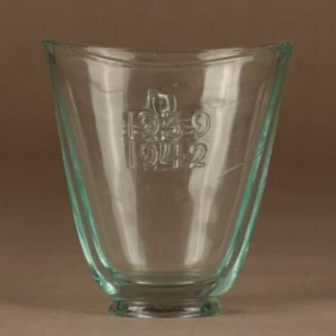 Riihimäen lasi Korsu-malja, vihertävä, suunnittelija ,