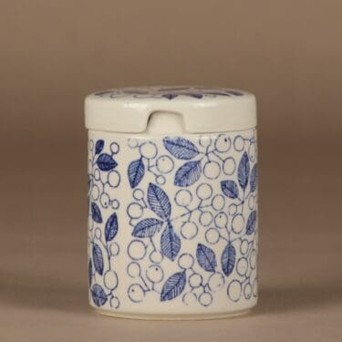 Arabia Terttu purkki, kannellinen, suunnittelija Kaarina Aho, kannellinen, marja