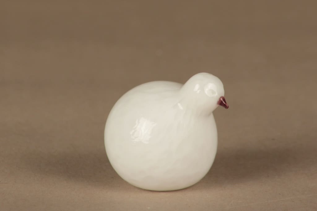 Nuutajärvi lintu , Untuvikko, suunnittelija Oiva Toikka, Untuvikko, signeerattu kuva 2