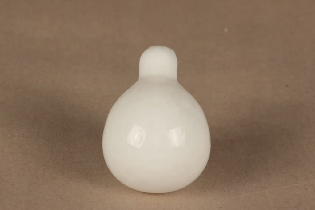 Nuutajärvi lintu , Untuvikko, suunnittelija Oiva Toikka, Untuvikko, signeerattu kuva 4