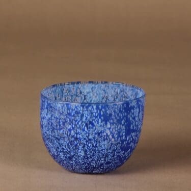 Nuutajärvi Tunturissa malja, sininen, suunnittelija Oiva Toikka,