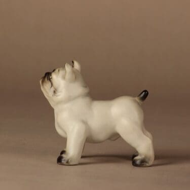 Arabia K 50 figuuri, Buldoggi, suunnittelija Lea von Mickwitz, Buldoggi, koira