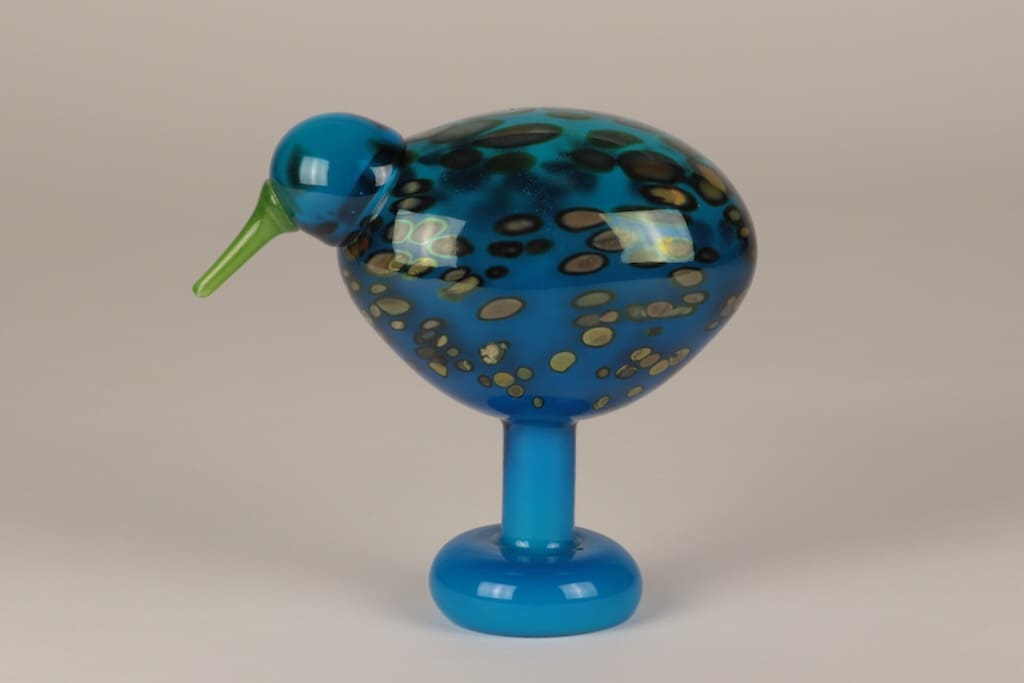 Nuutajärvi lintu , Laguuninkiwi, suunnittelija Oiva Toikka, Laguuninkiwi, Signeerattu, numeroitu