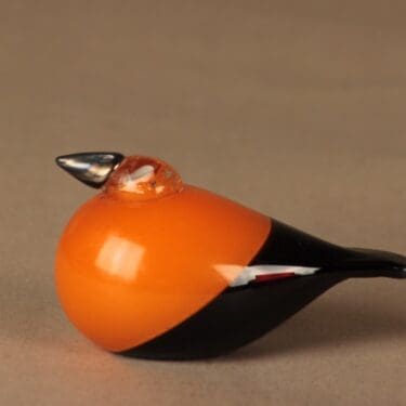 Nuutajärvi lintu , Oriolin poikanen, suunnittelija Oiva Toikka, Oriolin poikanen, signeerattu