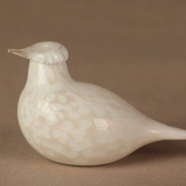 Nuutajärvi lintu , Riekon poikanen, suunnittelija Oiva Toikka, Riekon poikanen, Signeerattu O. Toikka Nuutajärvi