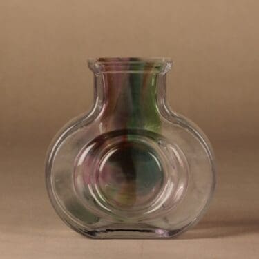 Riihimäen lasi Bora Bora maljakko, signeerattu, suunnittelija Helena Tynell, signeerattu