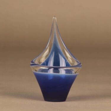 Kumela malja, sininen, kirkas, suunnittelija Armando Jacobino,