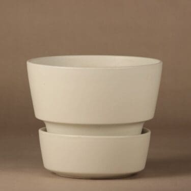 Arabia SL kukkaruukku, valkoinen, suunnittelija Richard Lindh,