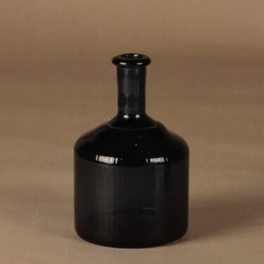 Riihimäen lasi koristepullo, sininen, suunnittelija tuntematon,