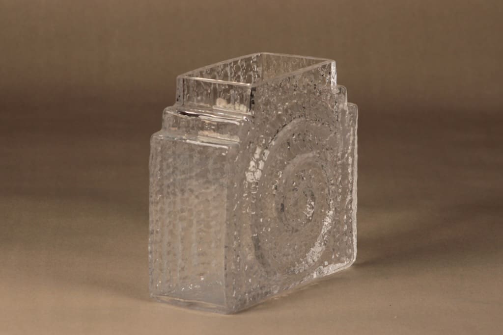 Riihimäen lasi Kometti maljakko, kirkas, suunnittelija Nanny Still, kuva 2