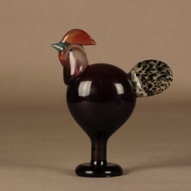 Nuutajärvi Juhlalintu 2007, Kukko, suunnittelija Oiva Toikka, Kukko, signeerattu