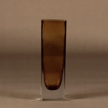 Nuutajärvi KF 296 maljakko, kirkas, hunaja, suunnittelija Kaj Franck,