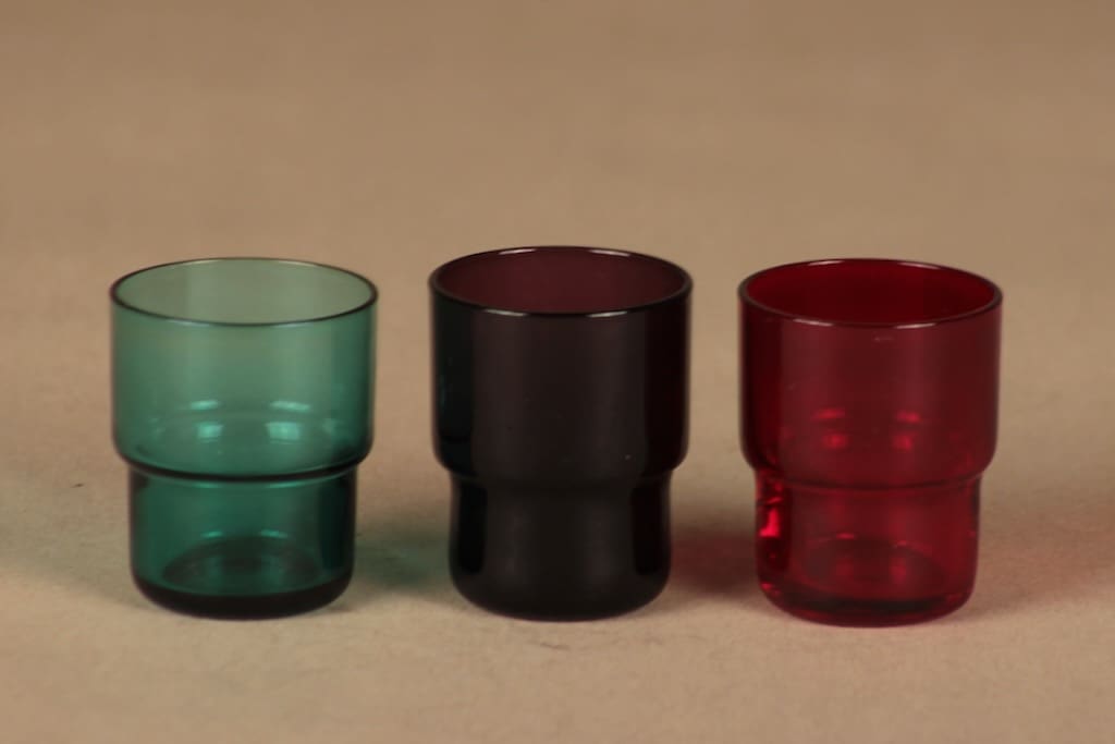 Nuutajärvi Pinottava snapsilasi, 3 cl, 6 kpl, suunnittelija Saara Hopea, 3 cl kuva 2