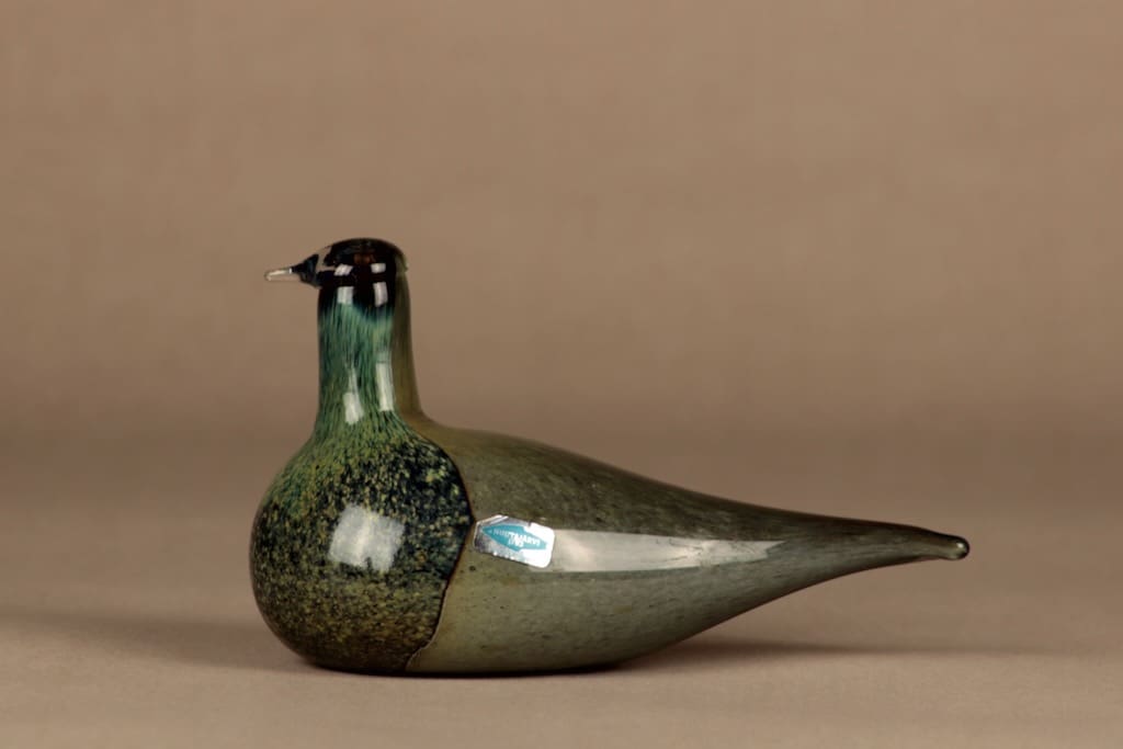 Nuutajärvi lintu , Sipi, suunnittelija Oiva Toikka, Sipi, signeerattu