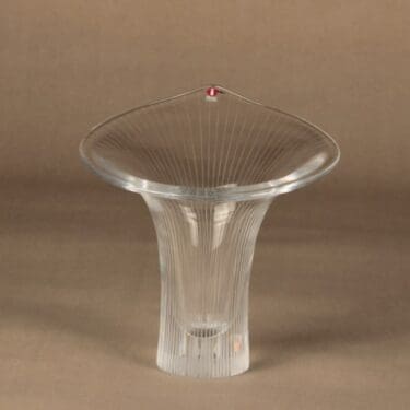 Iittala Kantarelli taide-esine, signeerattu, suunnittelija Tapio Wirkkala, signeerattu