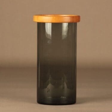 Nuutajärvi Purtilo jar with wooden lid designer Kaj Franck