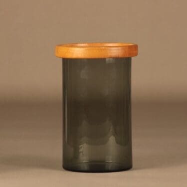 Nuutajärvi Purtilo jar with wooden lid designer Kaj Franck