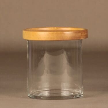 Nuutajärvi 1609 Purtilo jar with wooden lid designer Kaj Franck