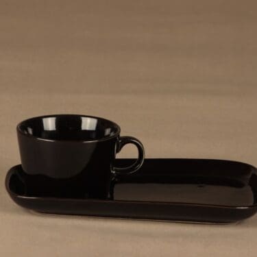 Arabia Kilta breakfast set, brown designer Kaj Franck