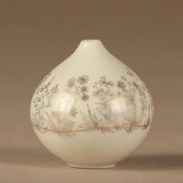 Arabia maljakko, käsinmaalattu, suunnittelija A.Laukkanen, käsinmaalattu, signeerattu