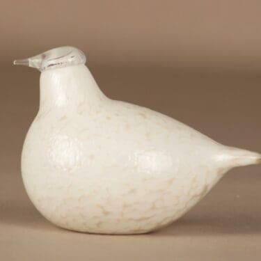 Nuutajärvi lintu , Riekko, suunnittelija Oiva Toikka, Riekko, signeerattu