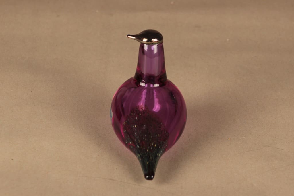 Nuutajärvi lintu , Suosorsa, suunnittelija Oiva Toikka, Suosorsa, signeerattu kuva 4