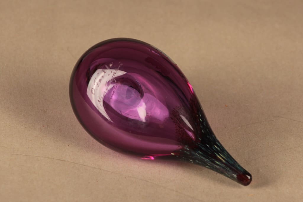 Nuutajärvi lintu , Suosorsa, suunnittelija Oiva Toikka, Suosorsa, signeerattu kuva 5