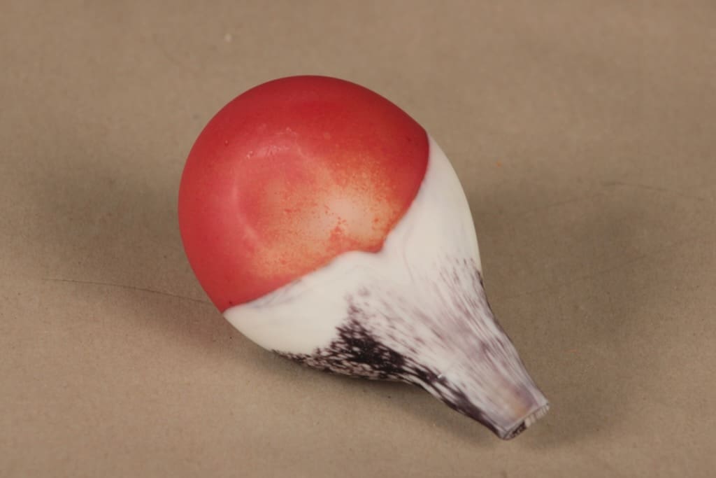 Nuutajärvi lintu , Punatulkku, suunnittelija Oiva Toikka, Punatulkku, signeerattu kuva 5