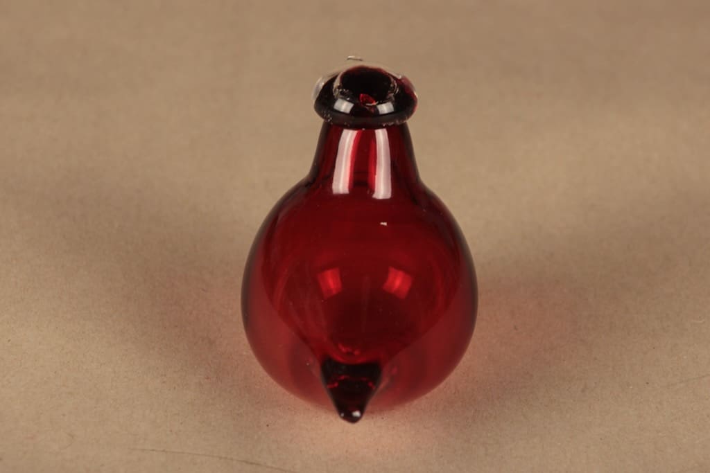 Iittala lintu , Tirri, suunnittelija Oiva Toikka, Tirri, signeerattu kuva 4