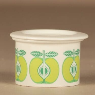 Arabia Pomona Omena FA 2, vihreä, valkoinen, suunnittelija Raija Uosikkinen, omena