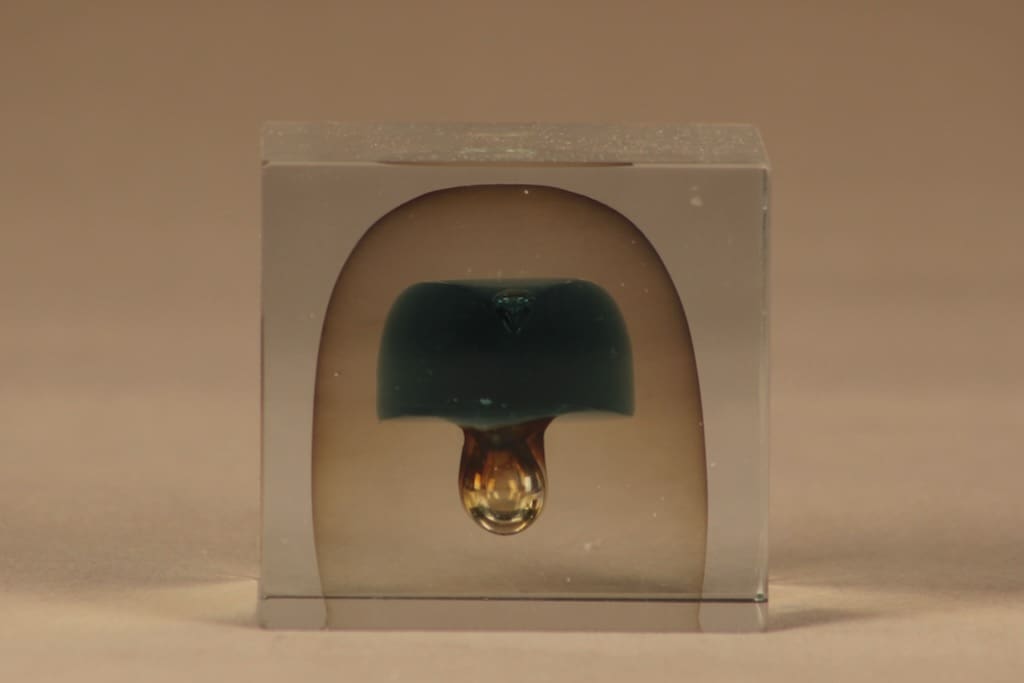 Nuutajärvi Vuosikuutio taide-esine, 1989, suunnittelija Oiva Toikka, 1989, signeerattu, numeroitu kuva 3