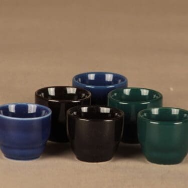 Arabia Kilta munakuppi, eri värejä, 6 kpl, suunnittelija Kaj Franck,