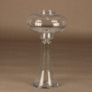 Riihimäen lasi Majakka kynttilälyhty, kirkas, suunnittelija Nanny Still,